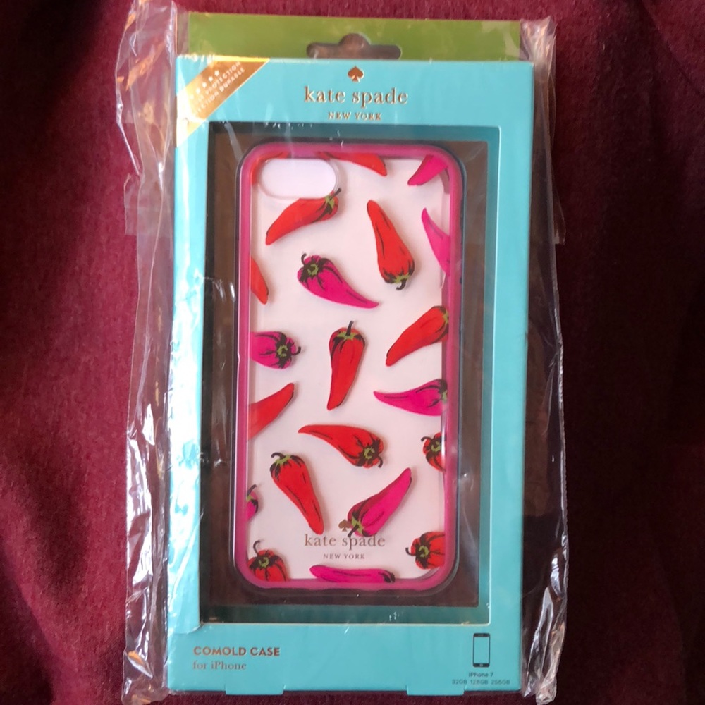 Kate Spade iPhone 7 Chili Pepper case.